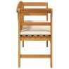 Banc à motif de roses Blanc crème 114 x 46 x 82,5 cm 532811532811