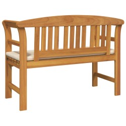 Banc à motif de roses Blanc crème 114 x 46 x 82,5 cm 532811532811
