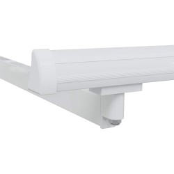 Cadre de auvent manuel Réglable Blanc 4,5 × 3,5 m Acier 532816532816