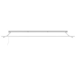 Cadre de auvent manuel Réglable Blanc 4 × 3 m Acier 532819532819