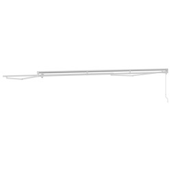 Cadre de auvent manuel Réglable Blanc 4 × 3 m Acier 532819532819