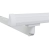 Cadre de auvent manuel Réglable Blanc 4 × 3 m Acier 532819532819