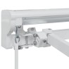 Cadre de auvent manuel Réglable Blanc 4 × 3 m Acier 532819532819