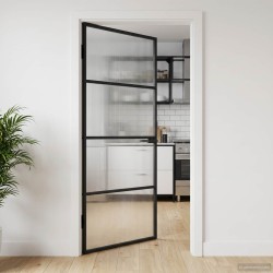 Porte de maison 102 x 201,5 x 3,5 cm Aluminium et Verre Trempé 532822532822