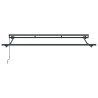 Cadre de auvent manuel Réglable Anthracite 2,5 x 2 m Acier 532824532824
