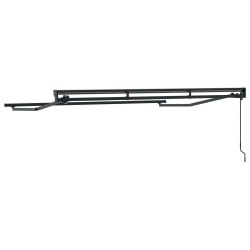 Cadre de auvent manuel Réglable Anthracite 2,5 x 2 m Acier 532824532824