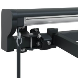Cadre de auvent manuel Réglable Anthracite 2,5 x 2 m Acier 532824532824