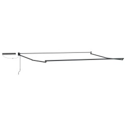 Cadre de store rétractable électrique Anthracite 4 × 3 m Acier 532831532831
