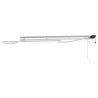 Cadre de store manuel avec LEDs Blanc 3,5 x 2 m Aluminium 532835532835