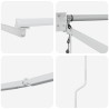 Cadre de store rétractable électrique Blanc 3 x 2 m Acier 532839532839
