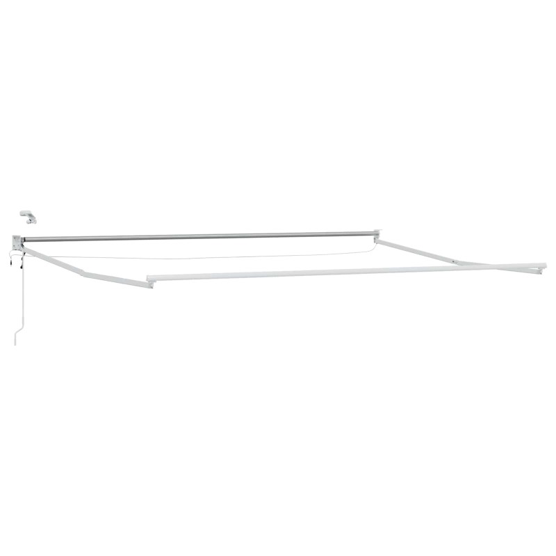 Cadre de store rétractable électrique Blanc 4 × 3 m Aluminium 532840532840