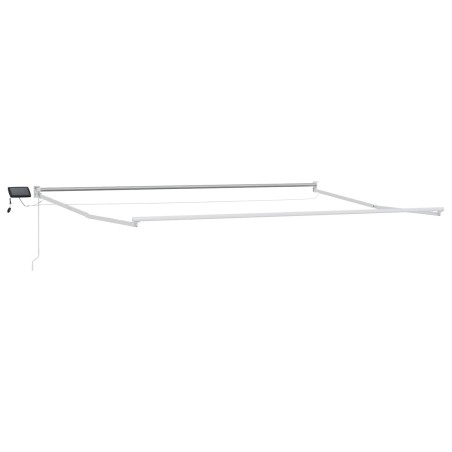 Cadre de store rétractable électrique Blanc 5 x 3 m Aluminium 532843532843
