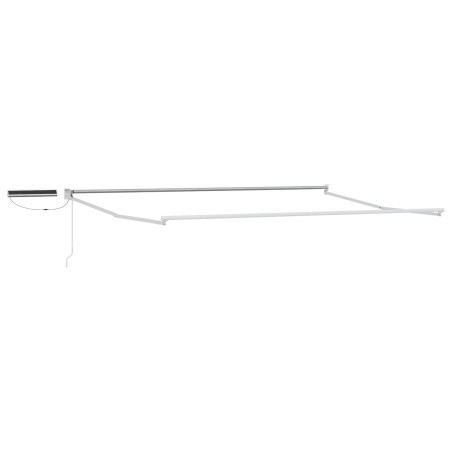Cadre de store rétractable électrique Blanc 4 x 2 m Acier 532846532846