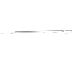 Cadre de store rétractable électrique Blanc 4 x 2 m Acier 532846532846