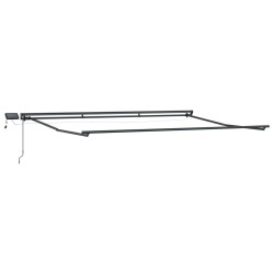 Cadre de store manuel avec LEDs Anthracite 4,5 × 3 m Aluminium 532848532848