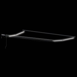 Cadre de store manuel avec LEDs Anthracite 4,5 × 3 m Aluminium 532848532848