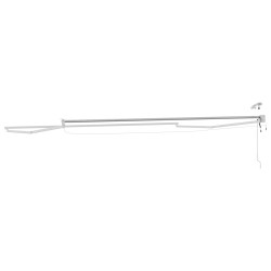Cadre de store rétractable électrique Blanc 4,5 × 3 m Aluminium 532849532849