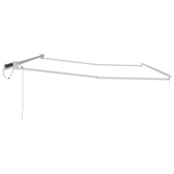 Cadre de store rétractable électrique Blanc 4 × 3 m Acier 532852532852