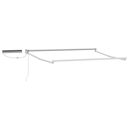 Cadre de store rétractable électrique Blanc 2,5 x 2 m Acier 532853532853