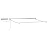 Cadre de store rétractable électrique Blanc 2,5 x 2 m Acier 532853532853