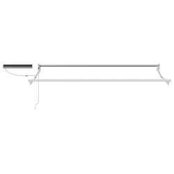 Cadre de store rétractable électrique Blanc 2,5 x 2 m Acier 532853532853