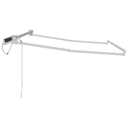 Cadre de store rétractable électrique Blanc 2,5 x 2 m Acier 532853532853