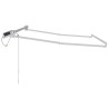 Cadre de store rétractable électrique Blanc 3,5 x 2,5 m Acier 532857532857