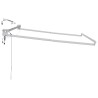 Cadre de store rétractable électrique Blanc 3 x 2,5 m Aluminium 532859532859