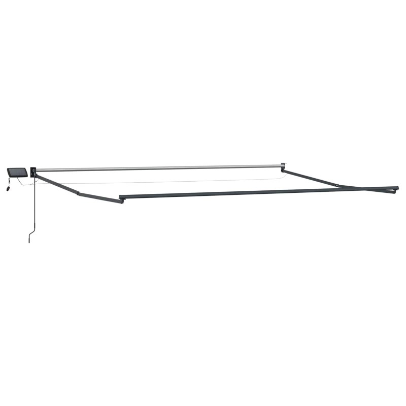 Cadre de store rétractable électrique Anthracite 4 × 3 m 532869532869