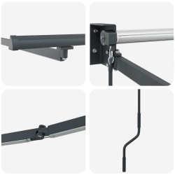 Cadre de store rétractable électrique Anthracite 5 x 3 m 532870532870