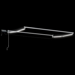 Cadre de store rétractable électrique Blanc 3,5 x 2 m Aluminium 532873532873