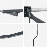Cadre de store rétractable électrique Anthracite 3,5 x 2 m 532878532878