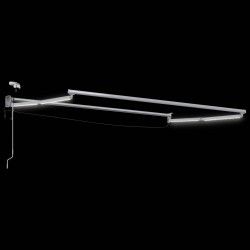 Cadre de store rétractable électrique Blanc 3 x 2 m Aluminium 532881532881