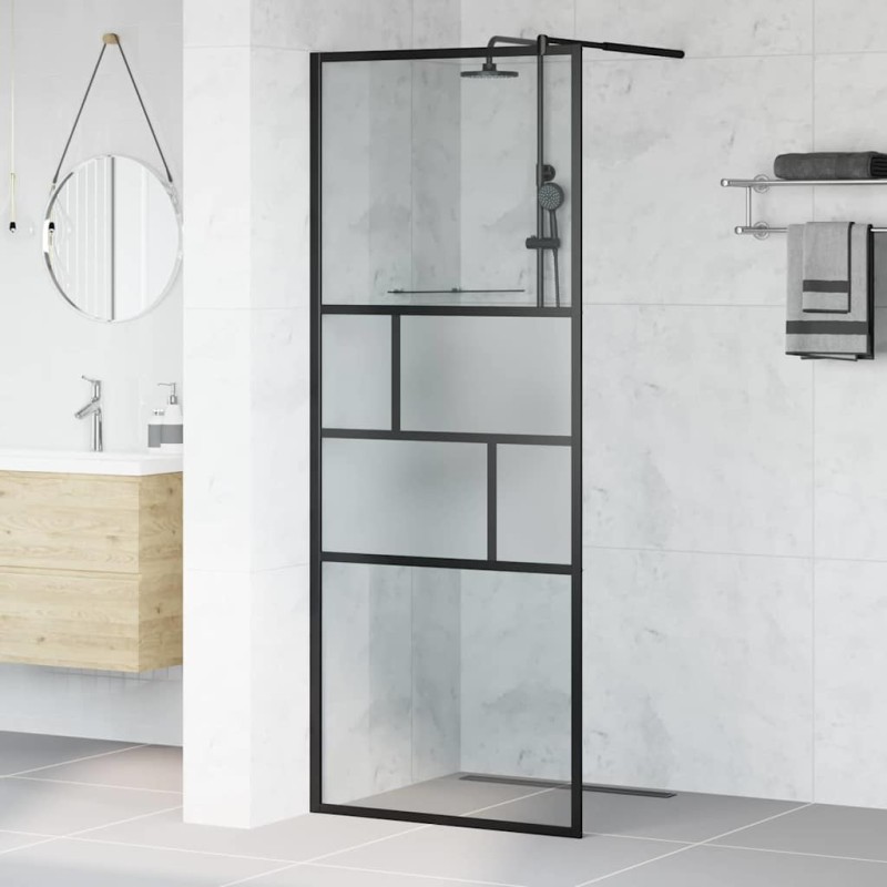 Mur de Douche à L'Italienne Noir 80 x 195 x 0.5 cm 532882532882