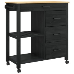 Chariot de cuisine MONZA Noir 84 x 40 x 88,5 cm 532883532883