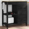 Chariot de cuisine MONZA Noir 84 x 40 x 88,5 cm 532883532883