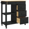 Chariot de cuisine MONZA Noir 84 x 40 x 88,5 cm 532883532883