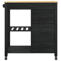 Chariot de cuisine MONZA Noir 84 x 40 x 88,5 cm 532883532883