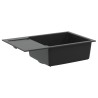 Évier Noir 780 x 500 mm 80% Quartz et 20% Résine 532885532885