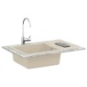 Évier Beige 780 x 500 mm 80% Quartz et 20% Résine 532887532887