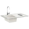 Évier Blanc 780 x 500 mm 80% Quartz et 20% Résine 532888532888