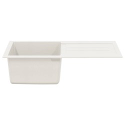Évier Blanc 780 x 500 mm 80% Quartz et 20% Résine 532888532888
