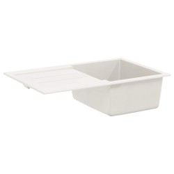 Évier Blanc 780 x 500 mm 80% Quartz et 20% Résine 532888532888