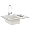 Évier Blanc 620 x 500 mm 80% Quartz et 20% Résine 532890532890