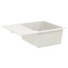 Évier Blanc 620 x 500 mm 80% Quartz et 20% Résine 532890532890