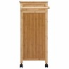 Chariot de Cuisine avec Roues Naturel 90,5 x 36 x 86,5 cm 532895532895