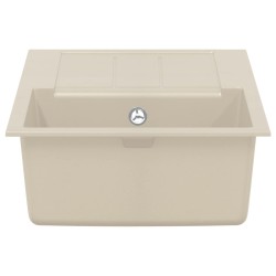 Évier Beige 780 x 500 mm 80% Quartz et 20% Résine 532896532896