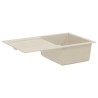 Évier Beige 780 x 500 mm 80% Quartz et 20% Résine 532896532896