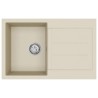 Évier Beige 780 x 500 mm 80% Quartz et 20% Résine 532896532896