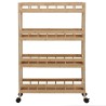 Chariot de Cuisine avec Roues Naturel 60 x 18 x 97 cm Bambou 532900532900